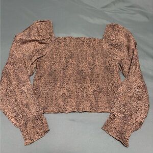 Elegant Animal Print Blouse